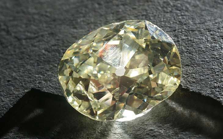 Yellow colored diamond